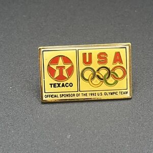 Vintage 1992 Barcelona Summer‎ Olympics Texaco Team USA Sponsor Lapel Hat Pin